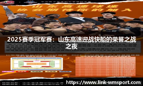 2025赛季冠军赛：山东高速迎战快船的荣誉之战之夜